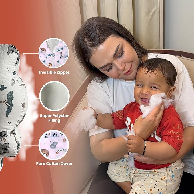 Nursing Pillow for Breastfeeding Mom - Extra Cover with Adjustable Strap, Nursing Pillow